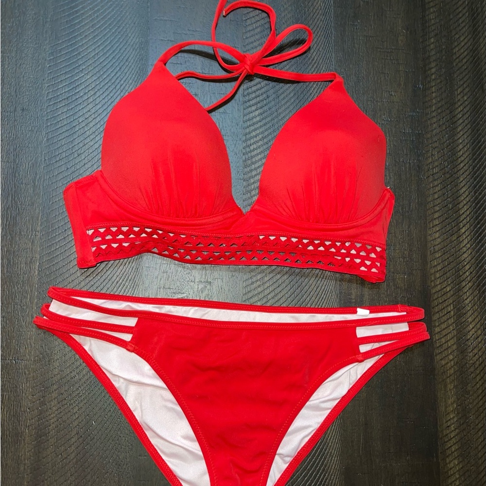 Red Women's Bikini Set